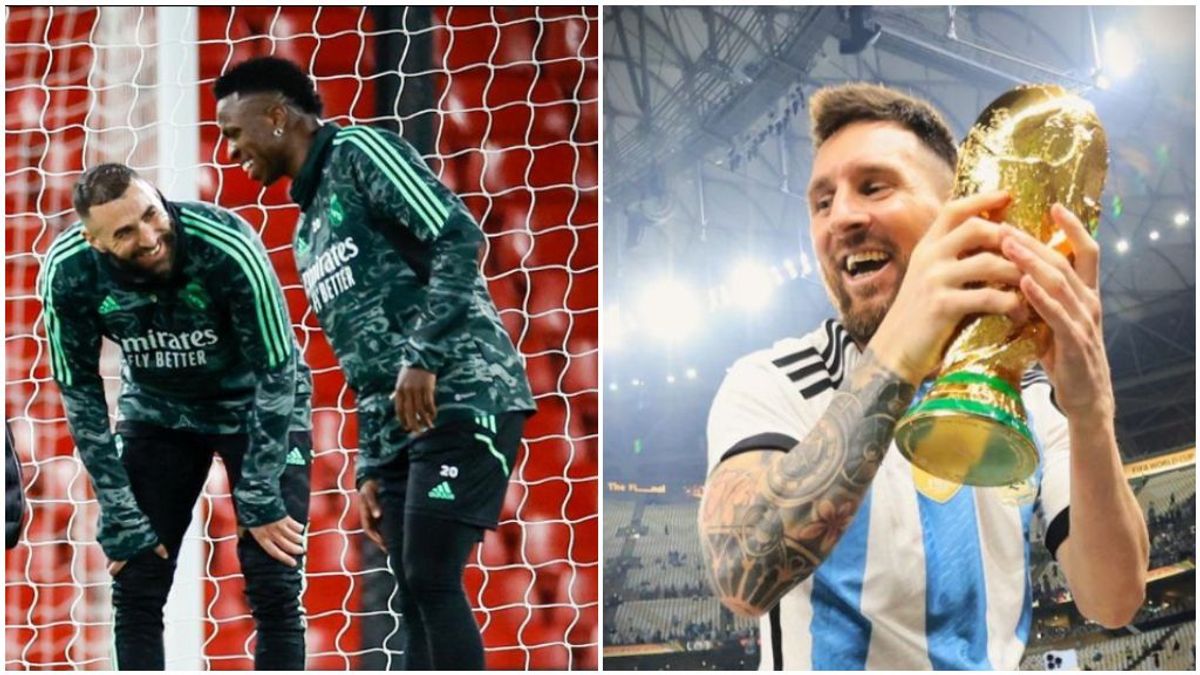 Messi 'responde' a Benzema por redes: publica una foto con la Copa del Mundo
