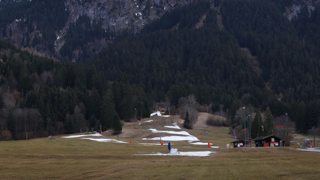 Sequía estación de esquí Schwangau, Baviera, Francia