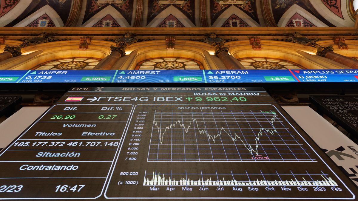 EuropaPress 4976863 panel ibex 35 palacio bolsa febrero 2023 madrid espana principal indicador EuropaPress 4976863 panel ibex 35 palacio bolsa febrero 2023 madrid espana principal indicador