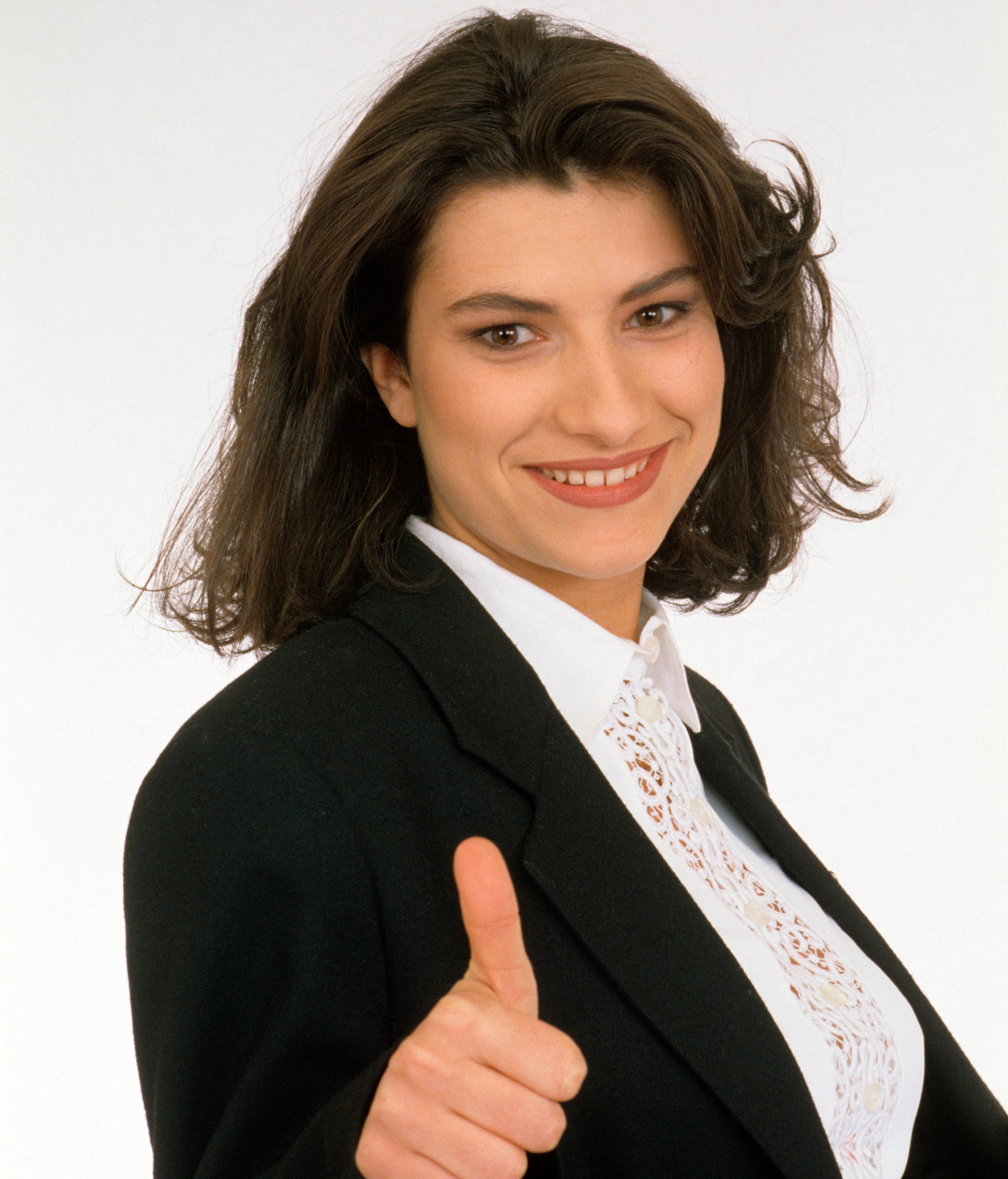 Laura Pausini en sus años jóvenes