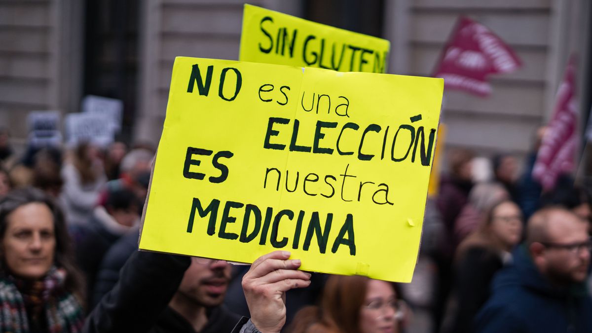 Manifestación de celíacos en Madrid