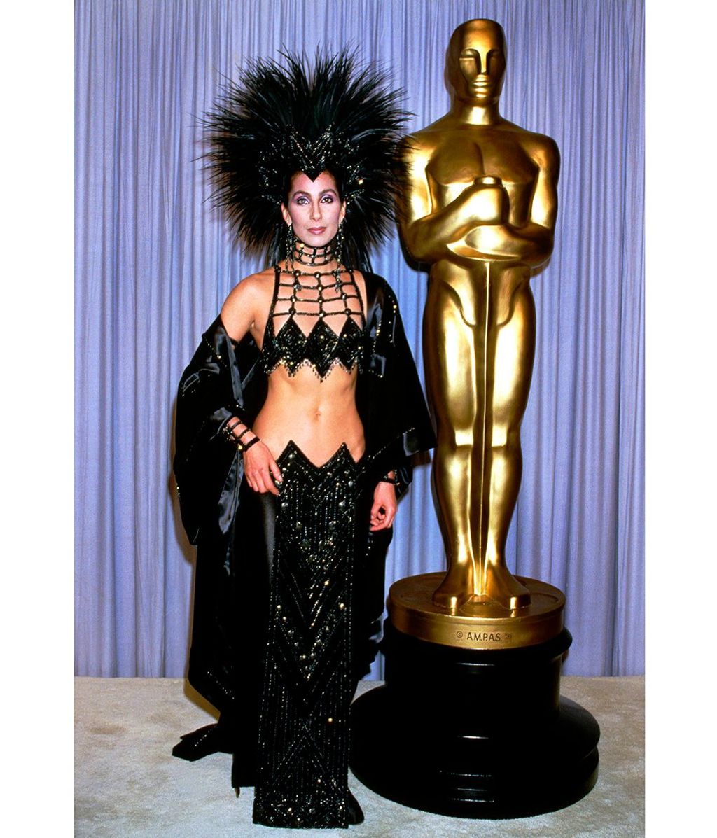 CHER, 1986 Academy Awards, Bob Mackie Dress, I.V.
