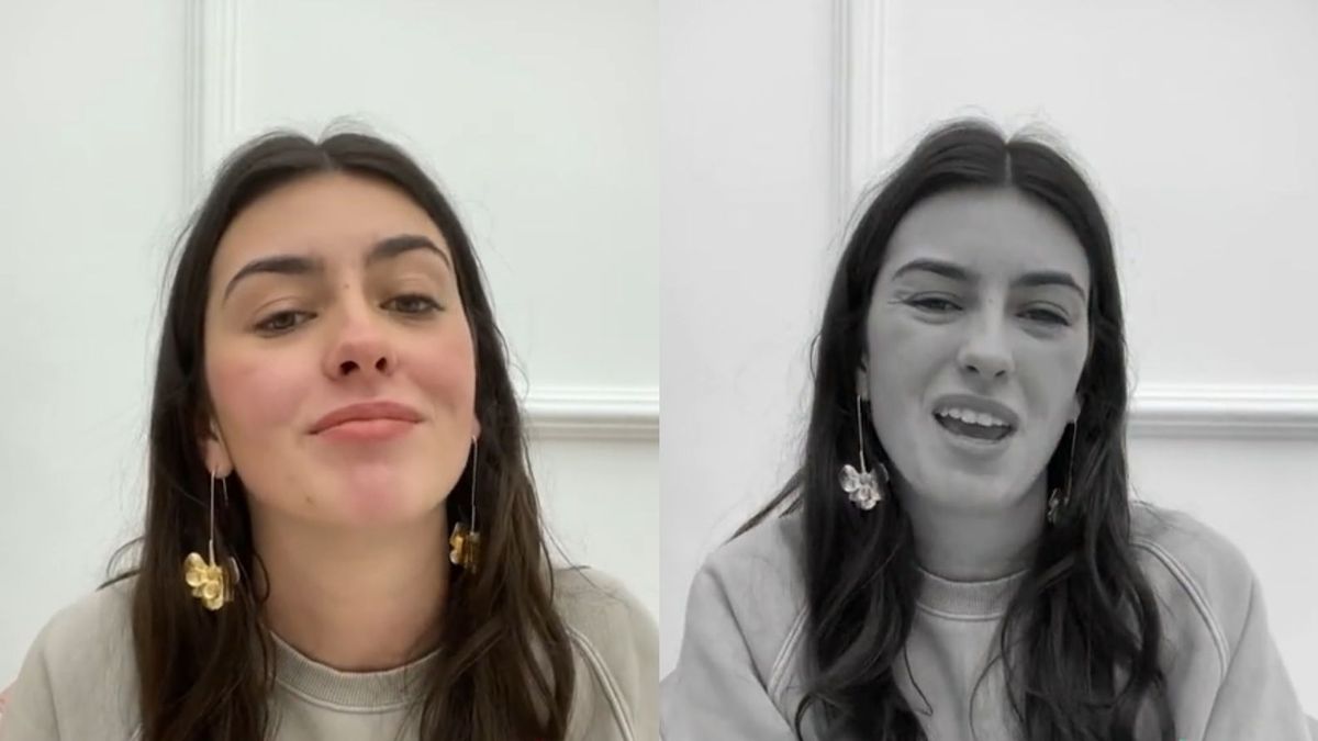 Laura en su vídeo viral del TikTok