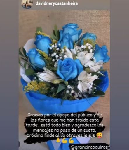 Los compañeros de David Castanheira hicieron una cena junto al trapecista de 23 años