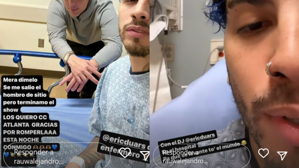 Rauw Alejandro en el hospital