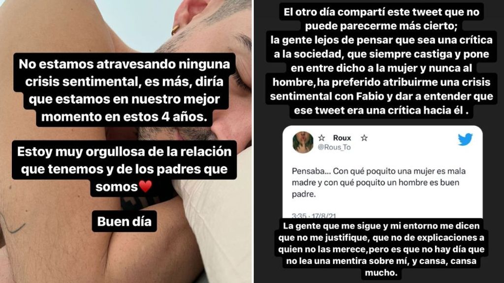 Violeta se ve obligada a aclarar si atraviesa una crisis con Fabio