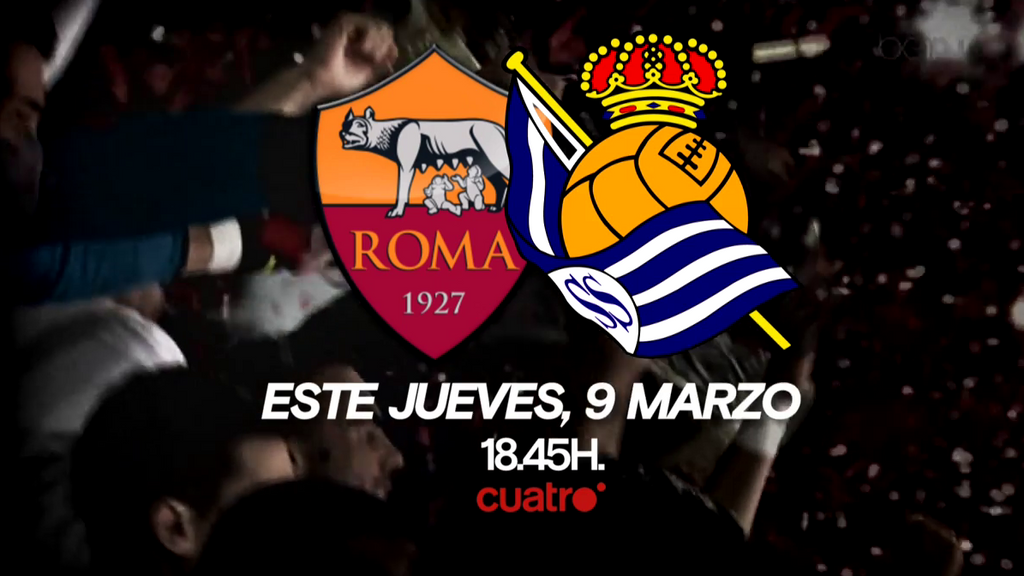 Real Sociedad - Roma, este jueves a las 18.45 en Cuatro: la Europa League vuelve a Mediaset