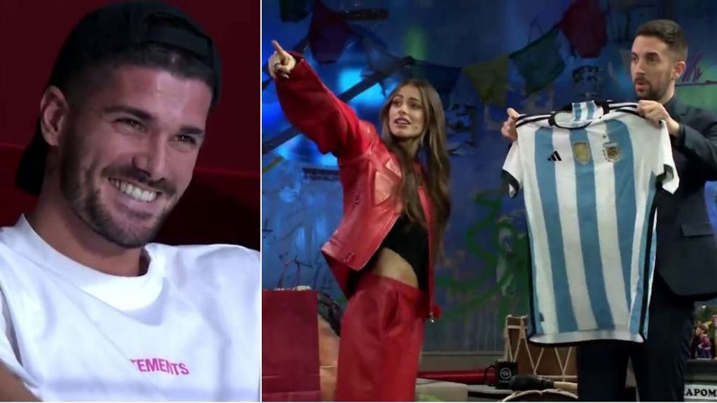 David Broncano bromea con De Paul con Tini como cómplice: "Trae más regalos, que está forrado"