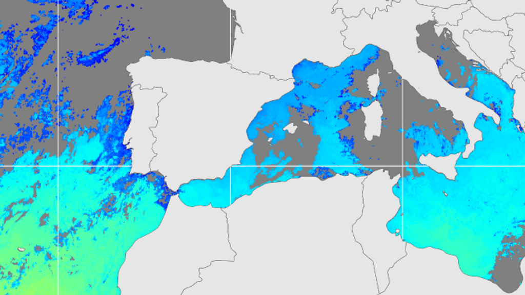 El Mediterráneo registra ahora su pico de temperatura más fría anual