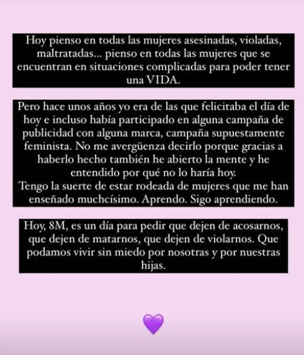 El reivindicativo mensaje de Laura Escanes