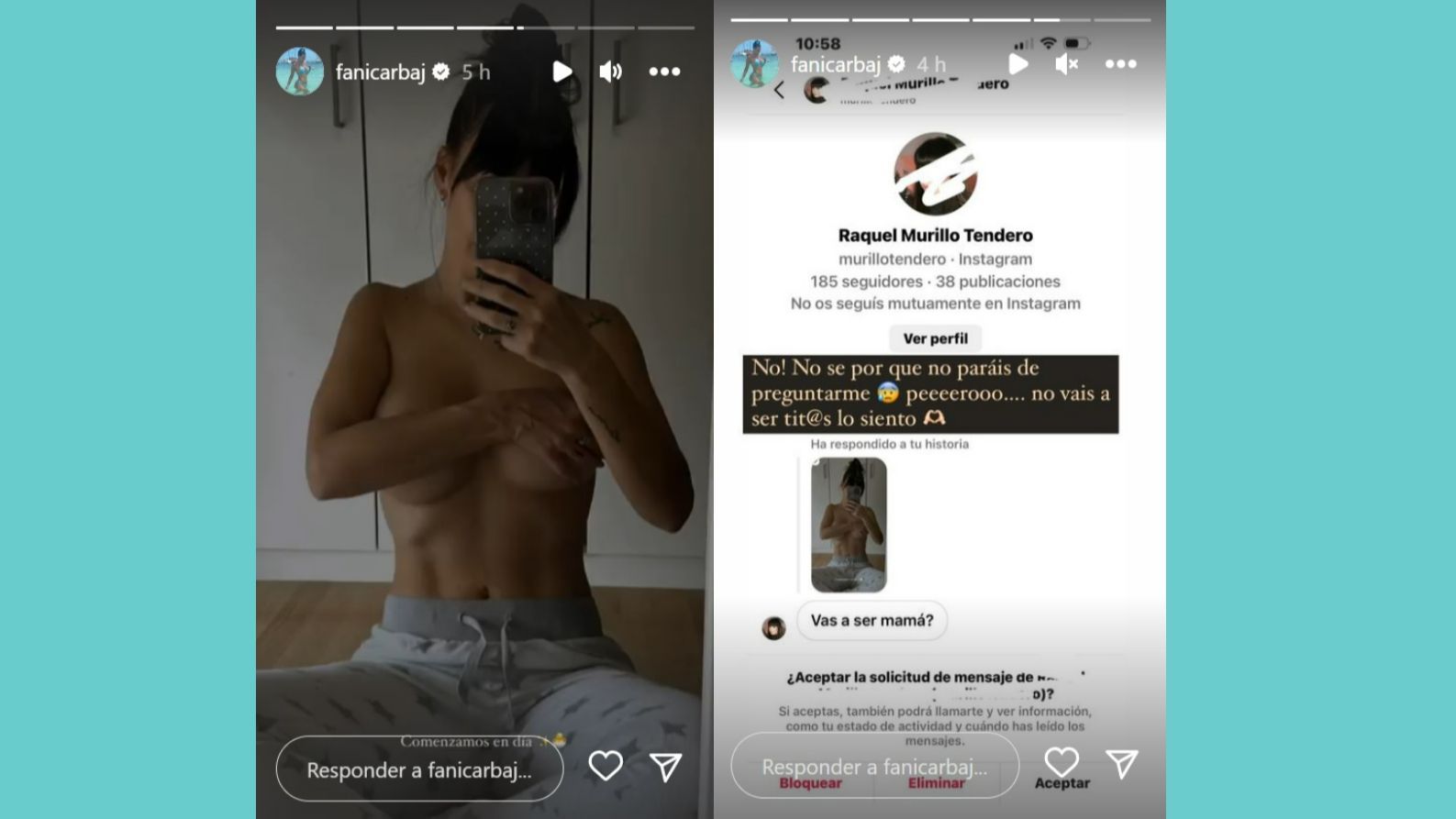 Fani Carbajo aclara si está embarazada