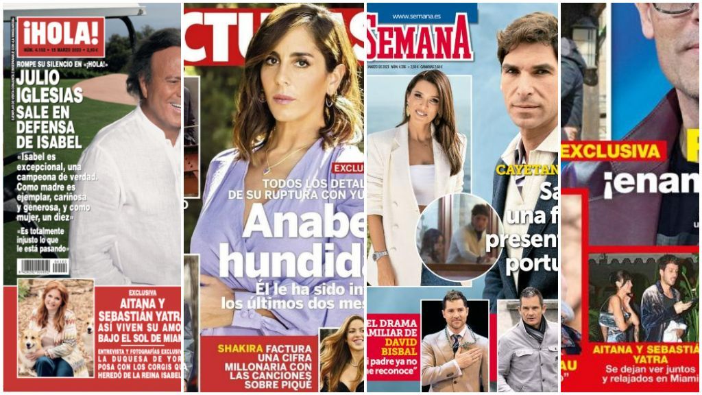 Las portadas de las revistas del corazón del 8 de marzo
