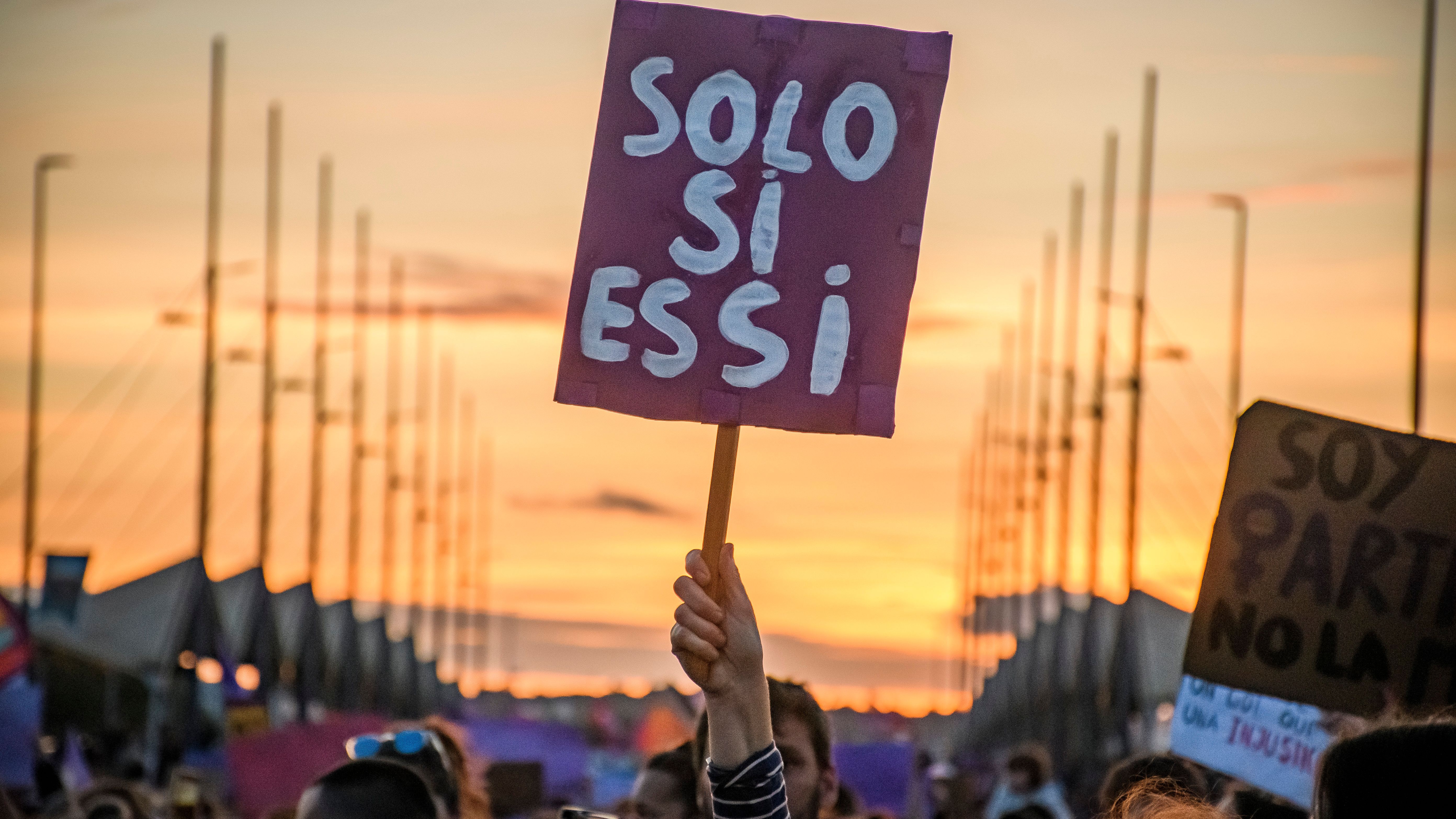 Manifestación por el día de la Mujer en Sevilla