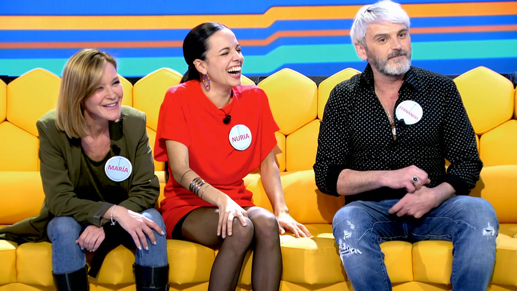 Fernando Tejero, junto a María Esteve y Nuria