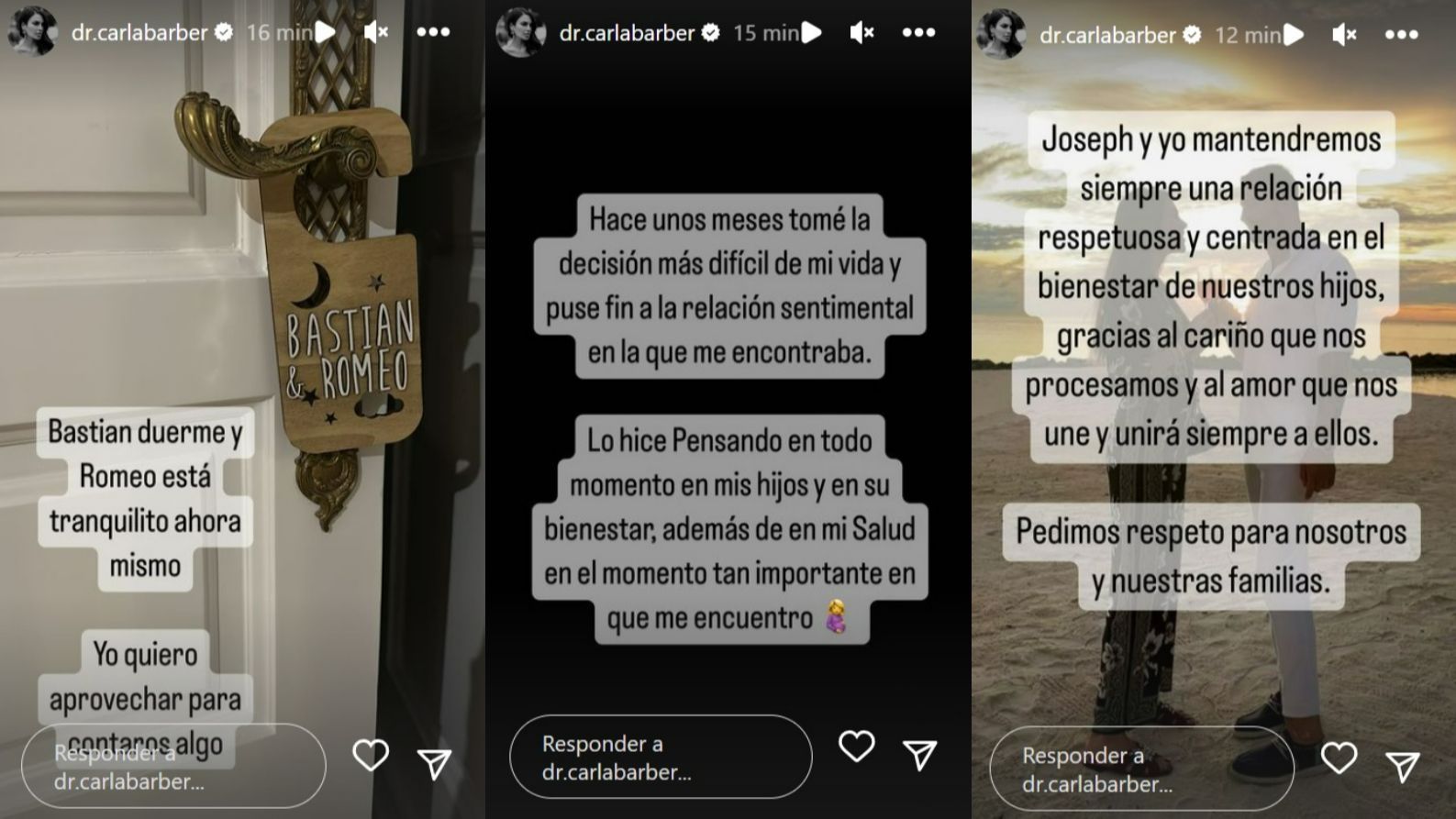 Carla Barber confirma su ruptura con Joseph