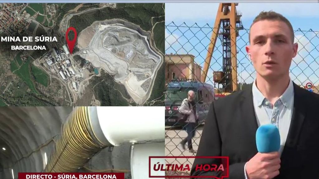 Desprendimiento de una mina en Súria, Barcelona