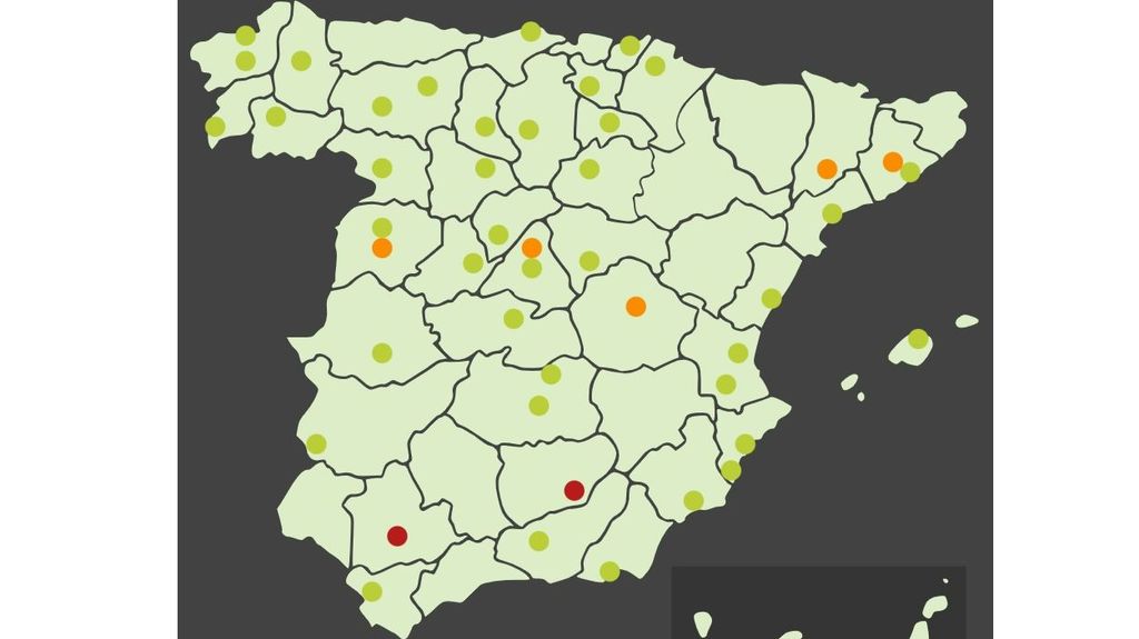 Nivel de alerta por los pólenes de las cupresáceas