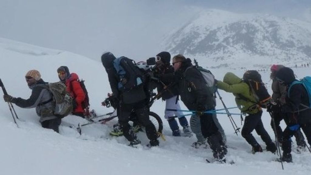 Ascenso de CIM Project a Porte Puymorens, con silla joëlette