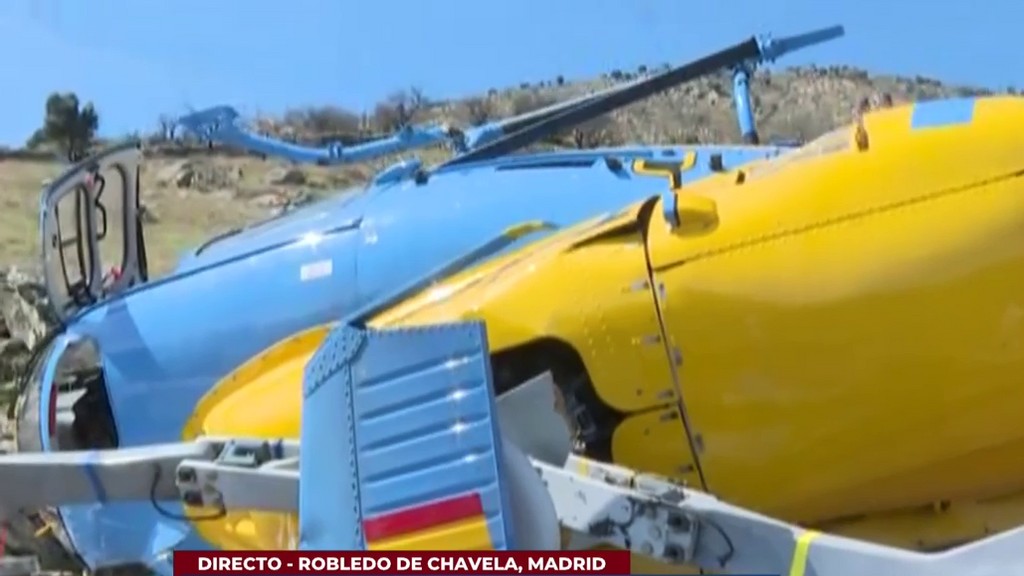 Accedemos al helicóptero de la dgt que se estrelló en Robledo de Chavela