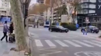 Cinco policías heridos en una persecución por las calles de Benidorm