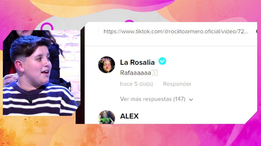 Rosalía reacciona al vídeo de Rafa