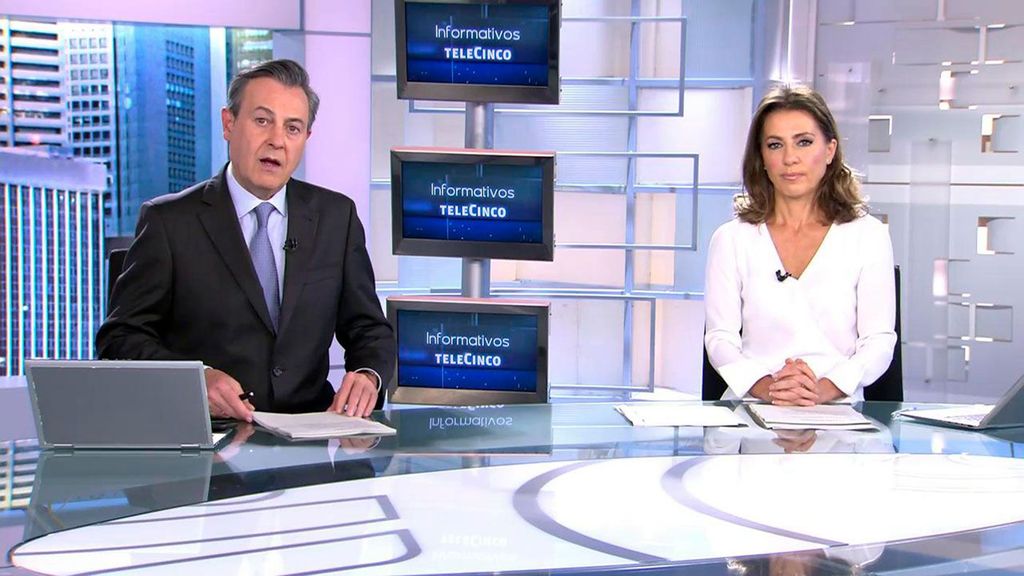 Con Ángeles Blanco y José Ribagorda Informativos Telecinco 2023 Mediodía 12/03/2023