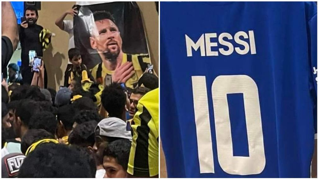 Cristiano Ronaldo ya tiene una marea de detractores en Arabia: pegan carteles con la cara de Messi