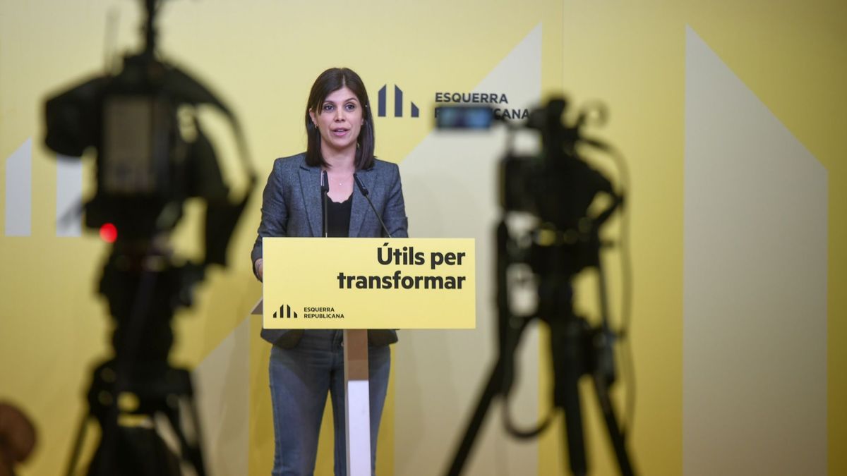 La secretaria general adjunta de ERC, Marta Vilalta, en rueda de prensa La secretaria general adjunta de ERC, Marta Vilalta, en rueda de prensa