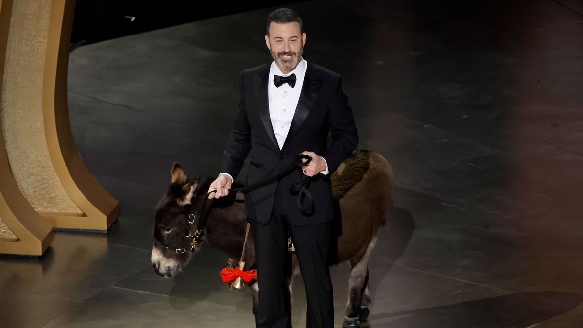 ¿Qué hacía un burro con Jimmy Kimmel en el escenario?