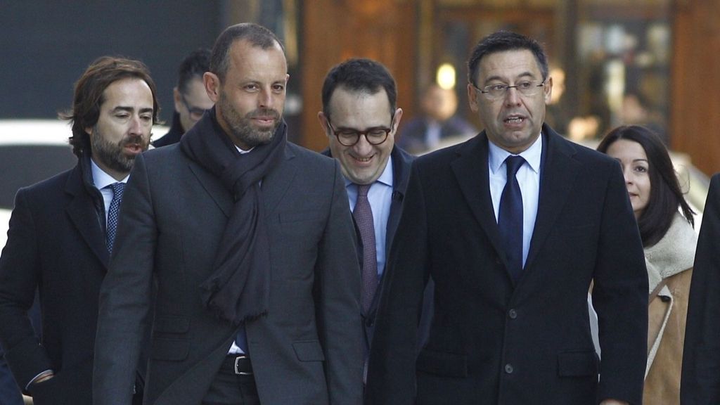 Sandro Rosell y Josep María Bartomeu