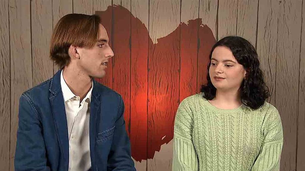 Darío y Silvia durante su cita en 'First Dates'