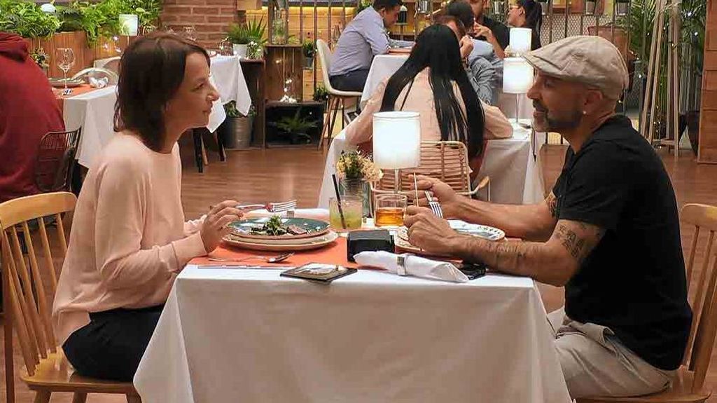 José y Soledad durante su cita en 'First Dates'