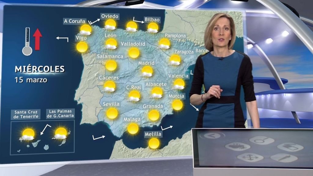 Las temperaturas se disparan de nuevo en España este miércoles