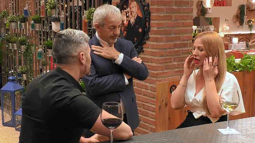 Mónica y Jesús durante su cita en 'First Dates'