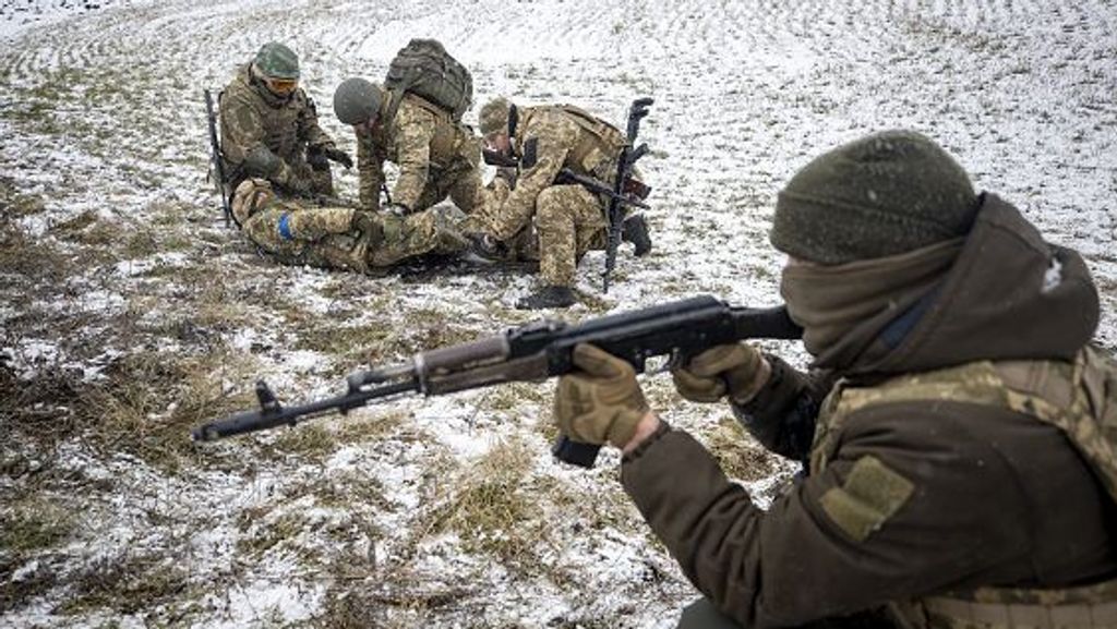 Tiradores en el Este de Ucrania