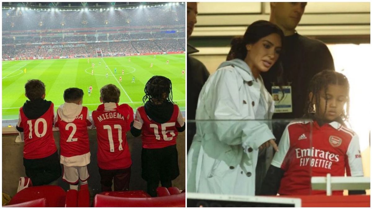 Kim Kardashian, espectadora de lujo en la Europa League: los aficionados del Arsenal ya tienen sus teorías
