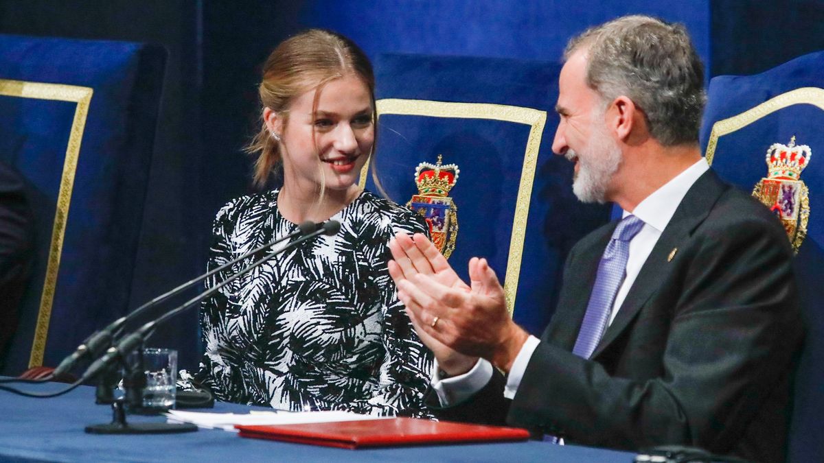 Leonor con Felipe VI