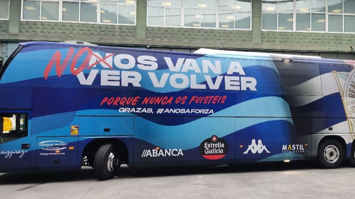Nueva imagen del autobús del Deportivo.