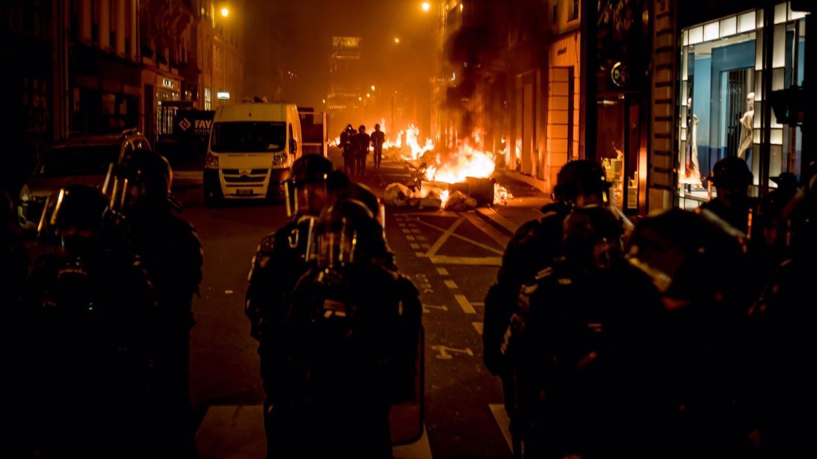 61 folks arrested on the second day of riots in Paris in protest of the pension reform
