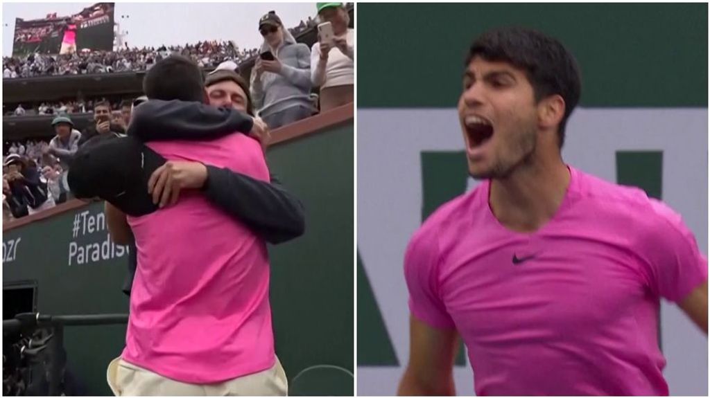 De la rabia tras el punto final, al abrazo con Ferrero: el show de Carlos Alcaraz en Indian Wells