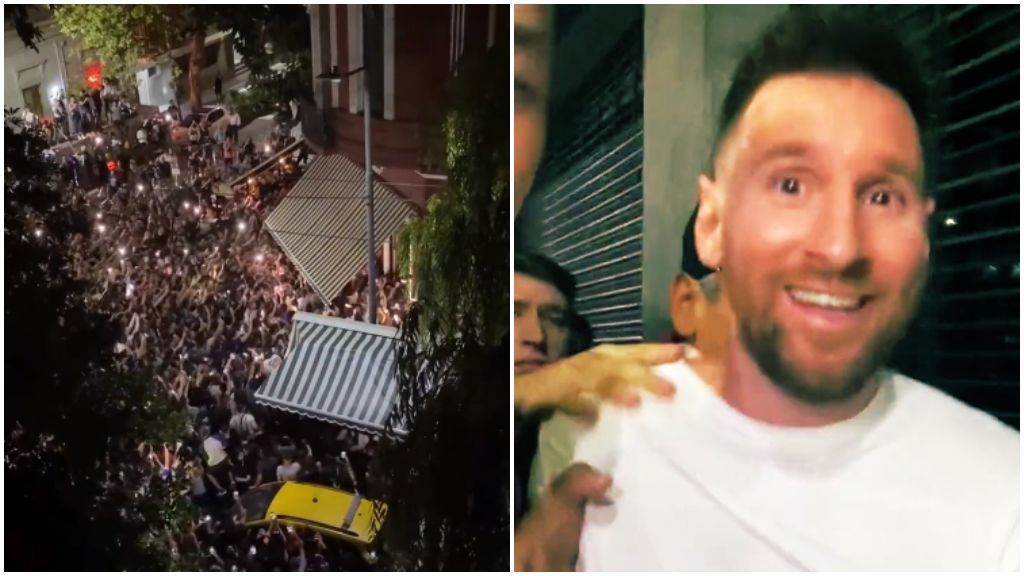 Leo Messi desata la locura en Buenos Aires: miles de aficionados acuden al restaurante donde se encuentra el argentino