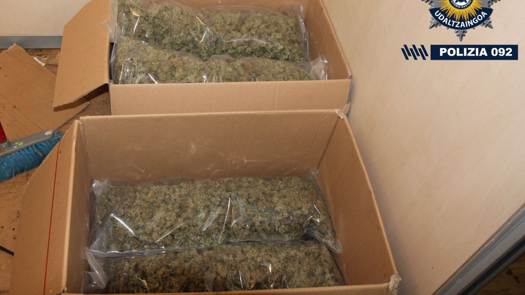 Parte de la droga incautada