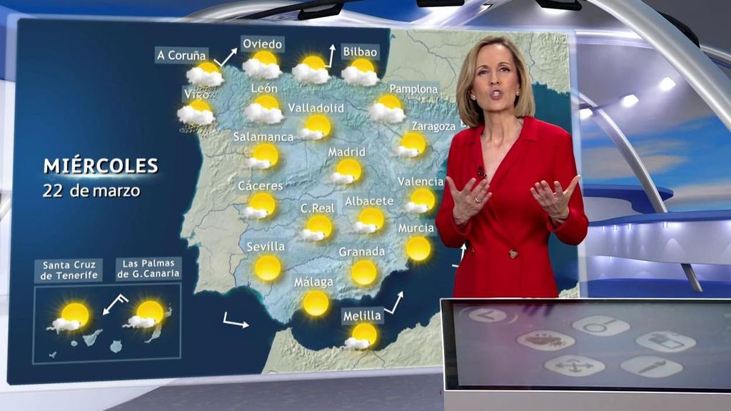 Un frente regará Galicia el miércoles y el calor seguirá en el resto de España