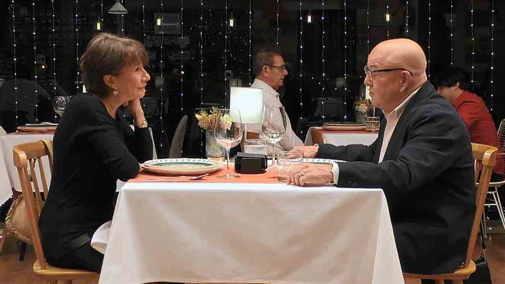 Catalina y Paco durante su cita en 'First Dates'