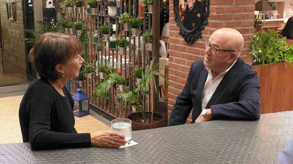 Catalina y Paco durante su cita en 'First Dates'