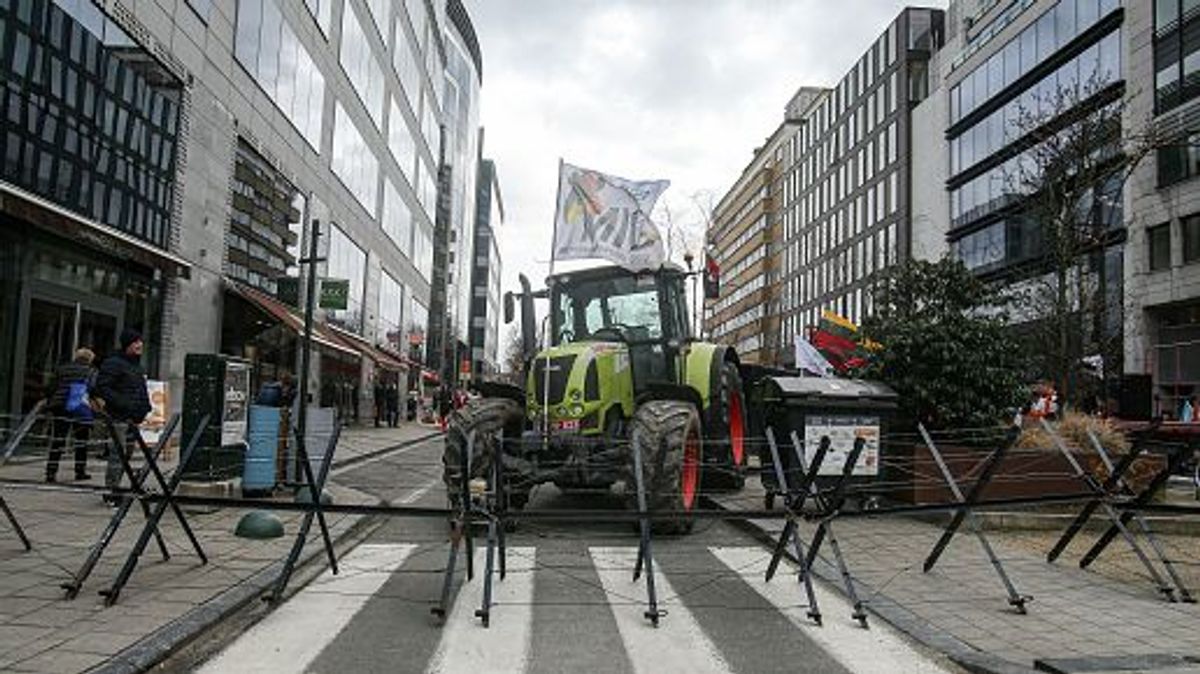 Manifestación de agricultores en Bruselas (Imagen de archivo)