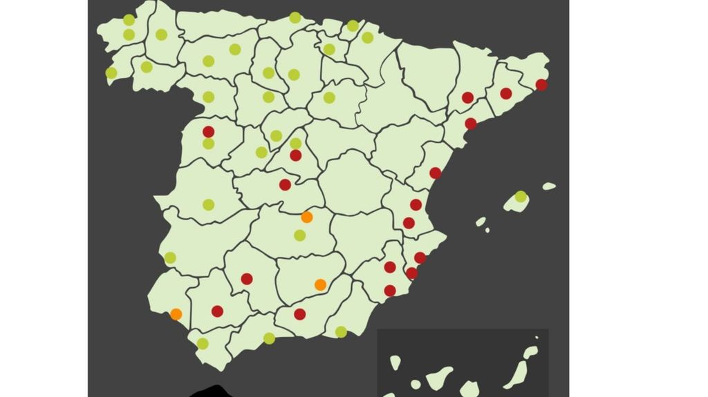 Nivel de alerta por las cupresáceas, alto por encima de 135 granos/metro cúbico