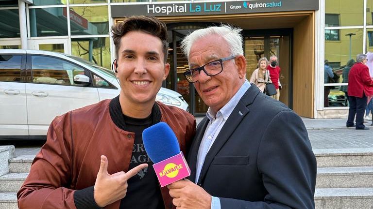 omar Suárez y el doctor Jesús Sánchez Martos