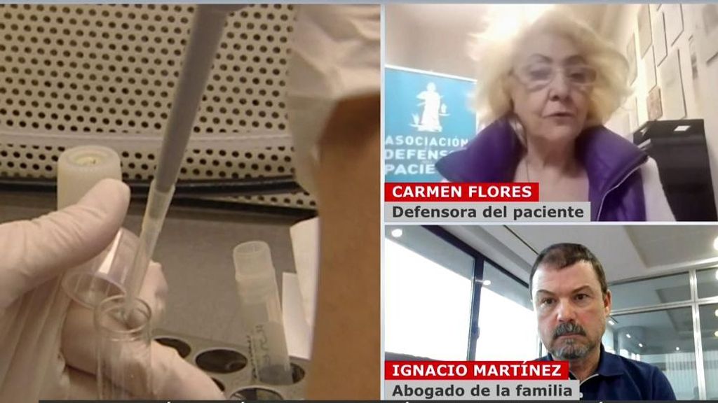 Carmen Flores, defensora del paciente, e Ignacio Martínez, abogado de una de las familias afectadas 
