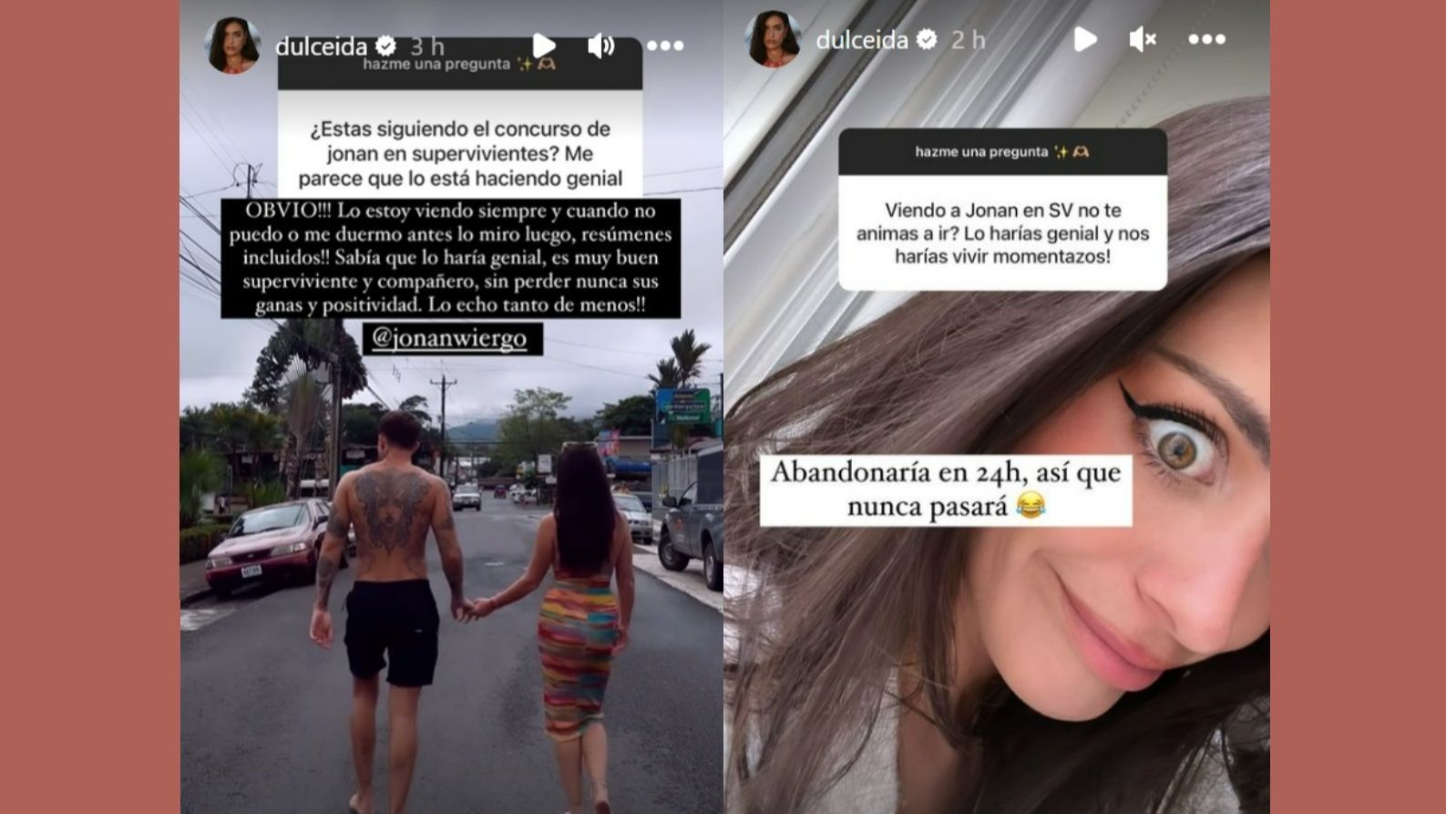 Dulceida aplaude el concurso de Jonan Wiergo y revela que no participaría en 'Supervivientes'